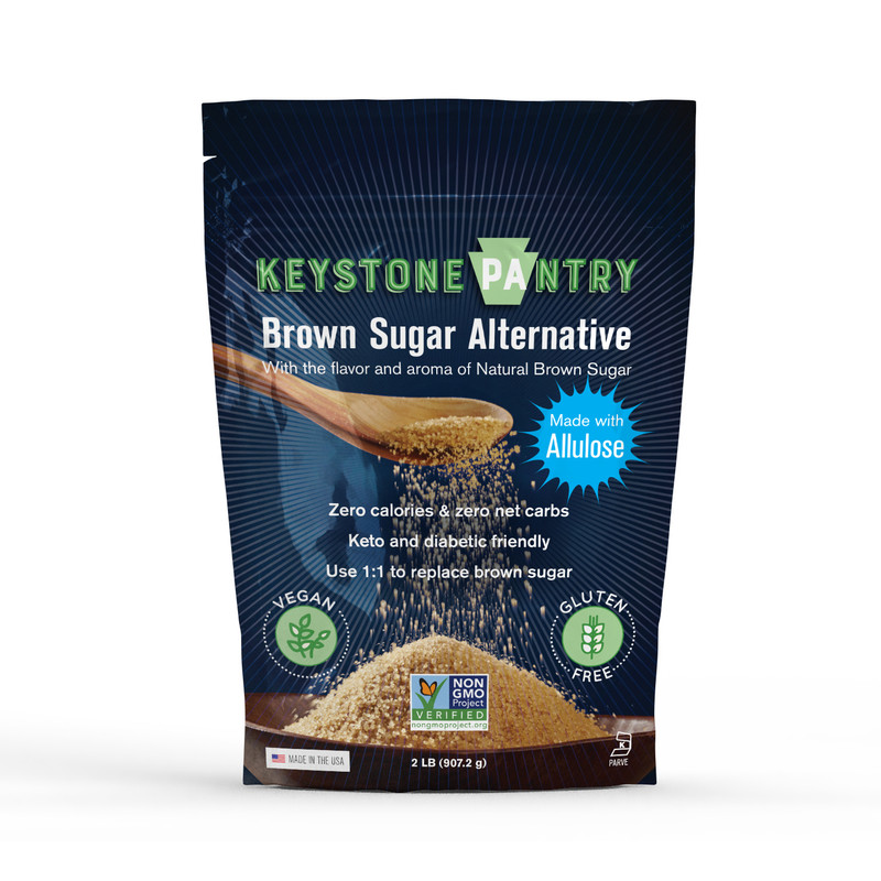 Keystone Pantry Sugar-Free Brown Sugar Allulose Substitute Made with Allulose 2lb bag
