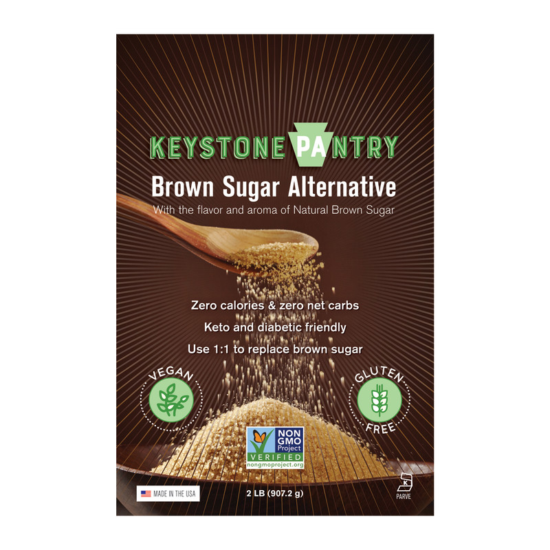 Keystone Pantry Sugar-Free Brown Sugar Erythritol Substitute 2lb bag
