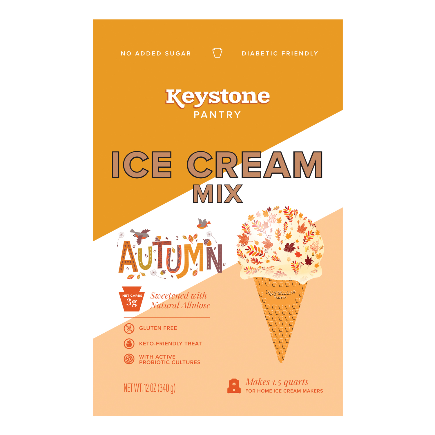 Keystone Pantry Keto Ice Cream Mix Pumpkin