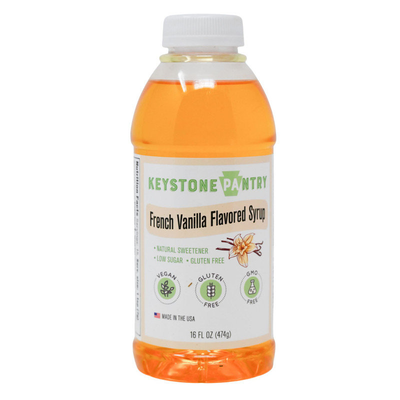 Keystone Pantry French Vanilla Flavored Syrup, Sweetened with Allulose and Monk Fruit