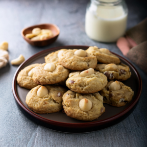 Low Carb White Chocolate Macadamia Nut Cookies 