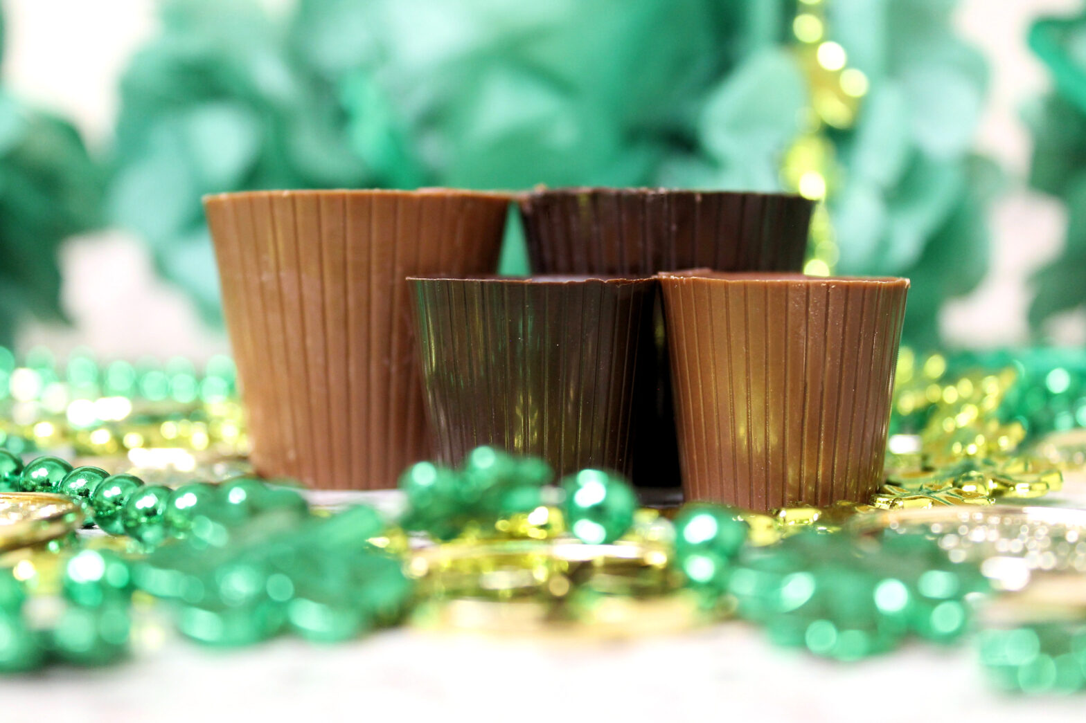 Mint Chocolate Irish Cream Dessert Shots