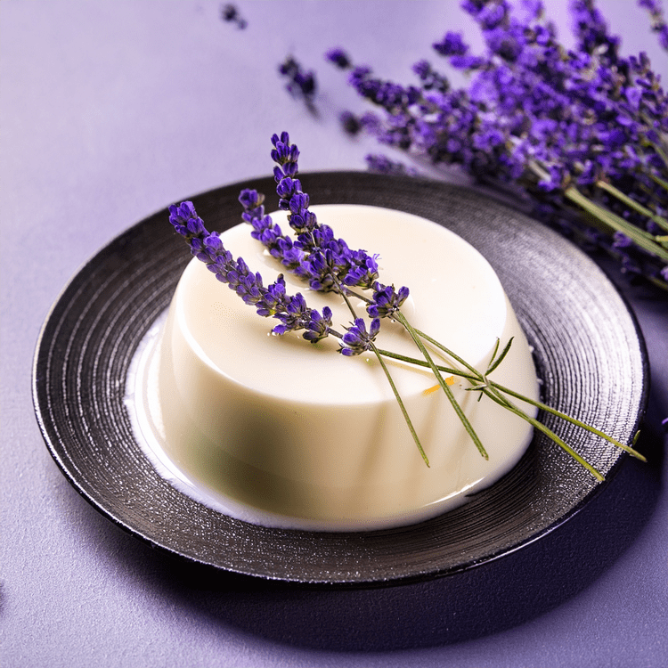 Keto Lavender Panna Cotta