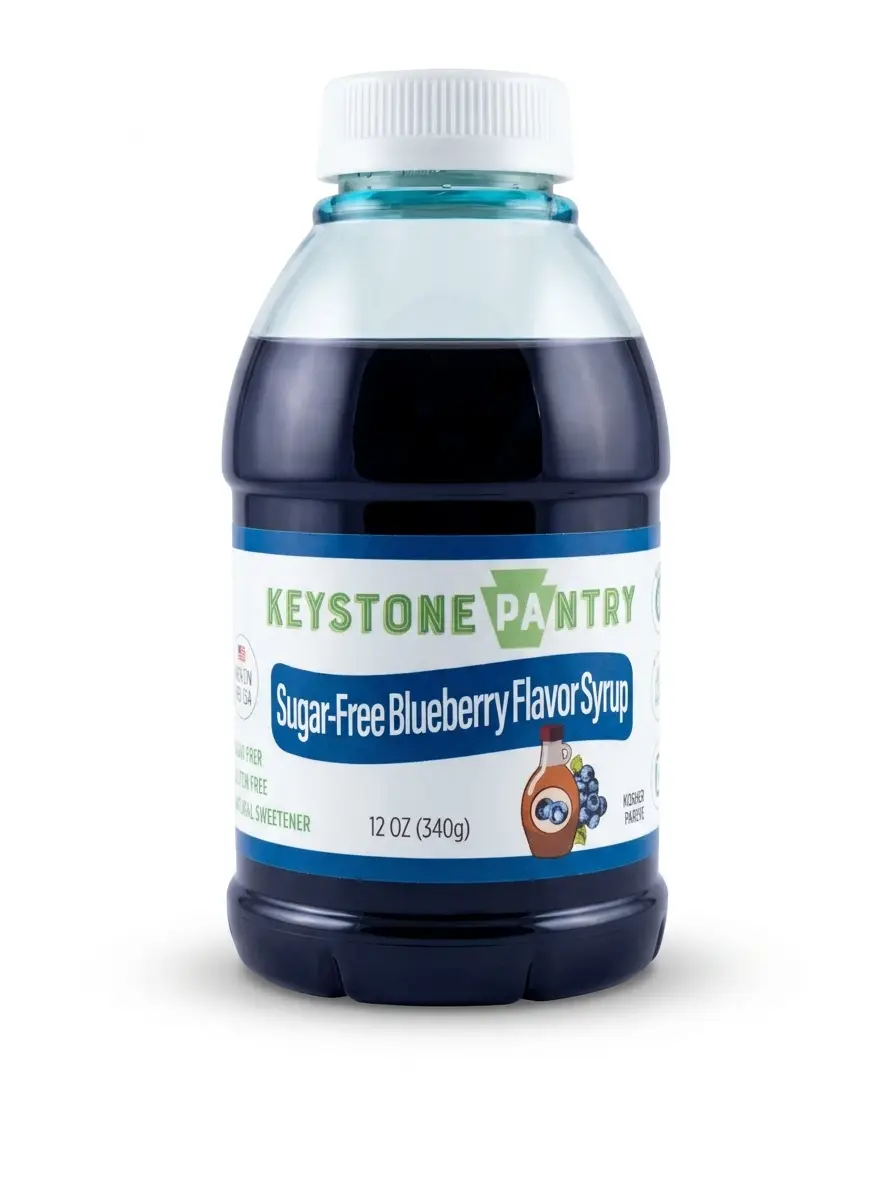 Keystone Pantry Pancake Syrup Blueberry flavored sugar-free 11 oz