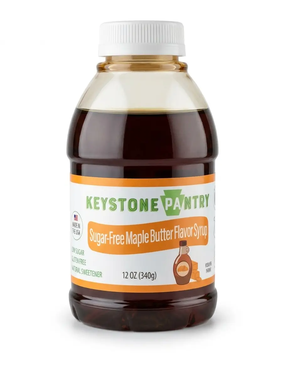 Keystone Pantry Pancake Syrup Maple Butter flavored sugar-free 11 oz