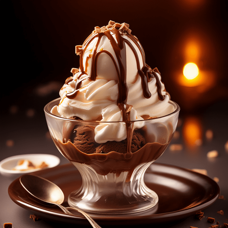 Keto ice cream sundae
