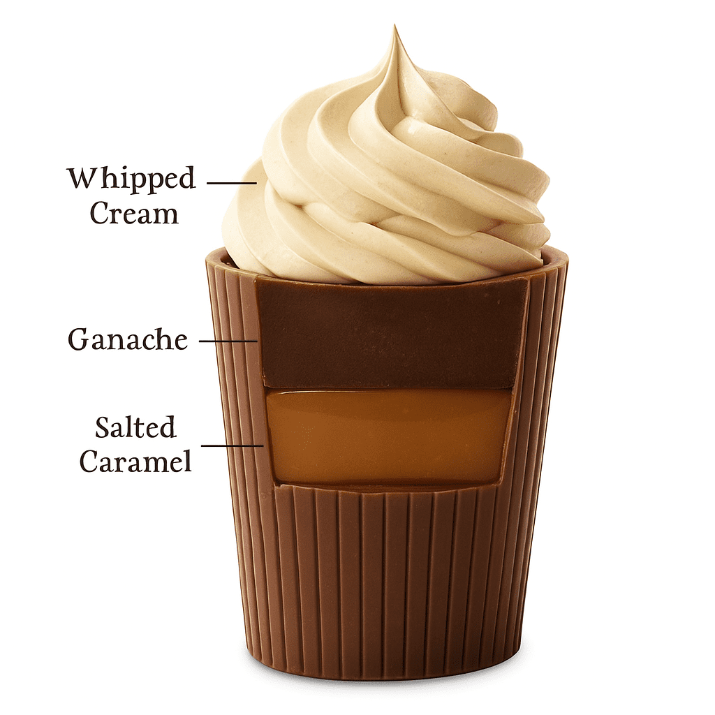 Salted Caramel Chocolate Dessert Cups