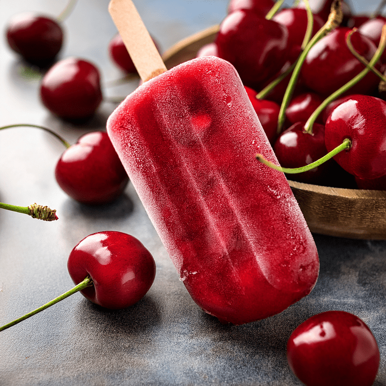 Keto Cherry Popsicles