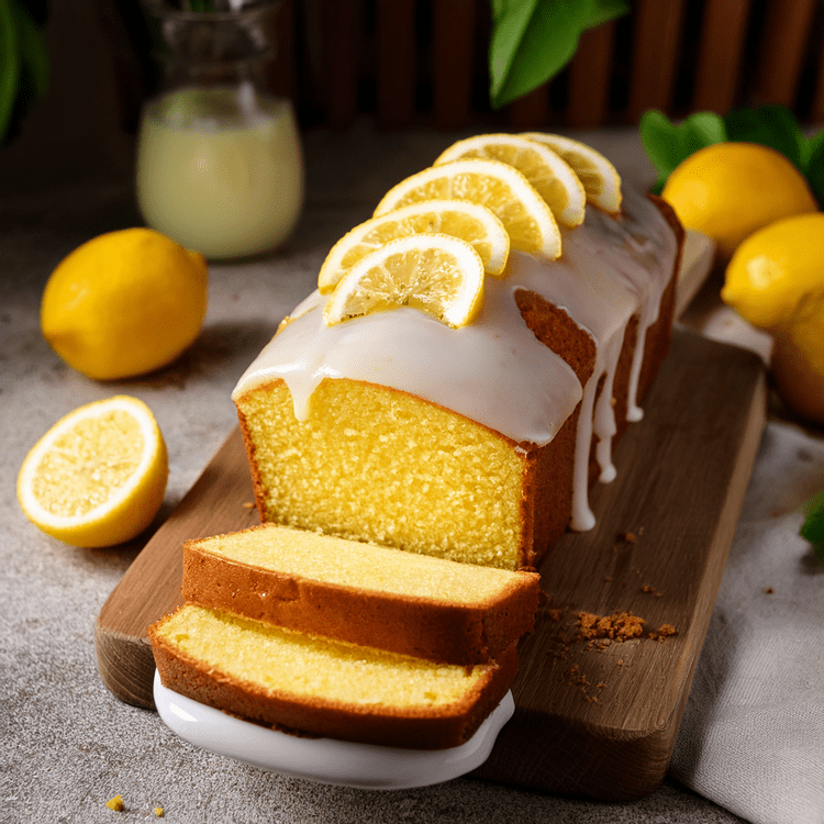 Keto Lemon Pound Cake with Thick Glaze