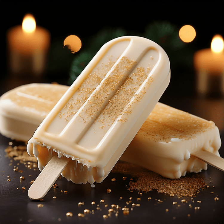 Keto Eggnog Popsicles