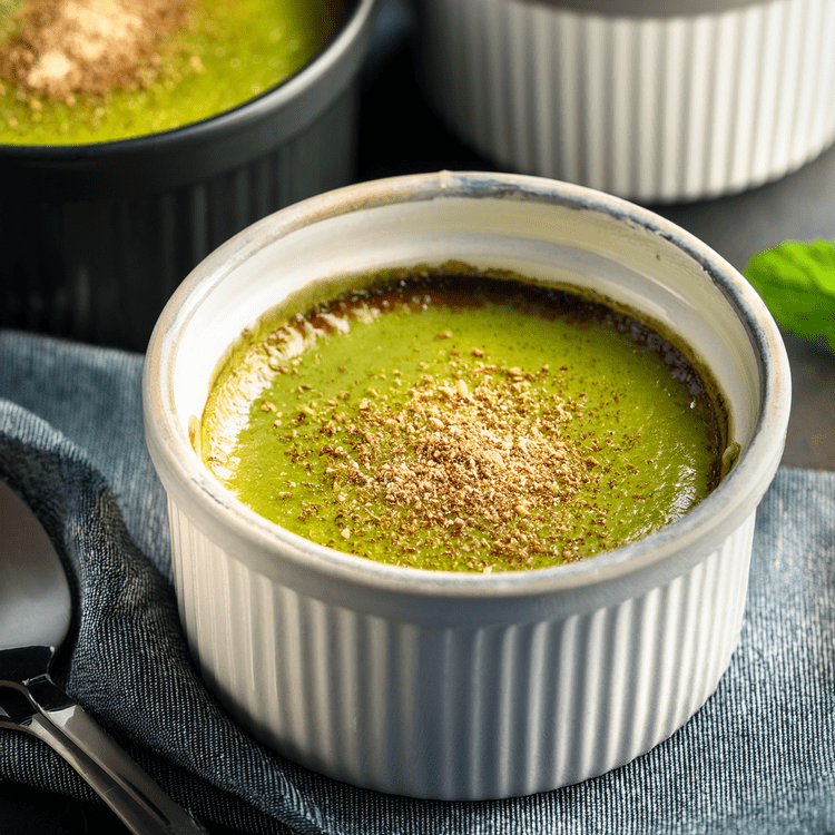Matcha Keto Crème Brûlée