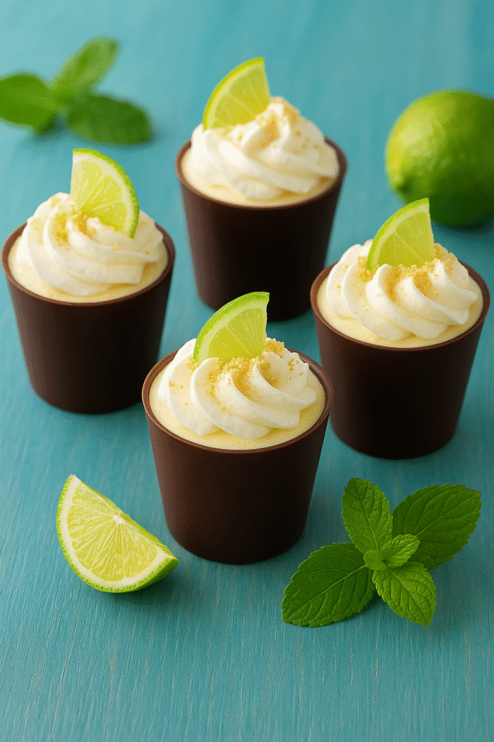 Key lime pie Chocolate Cup