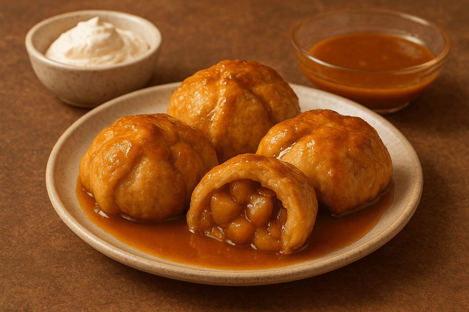 Keto “Apple” Dumplings with Caramel Spice