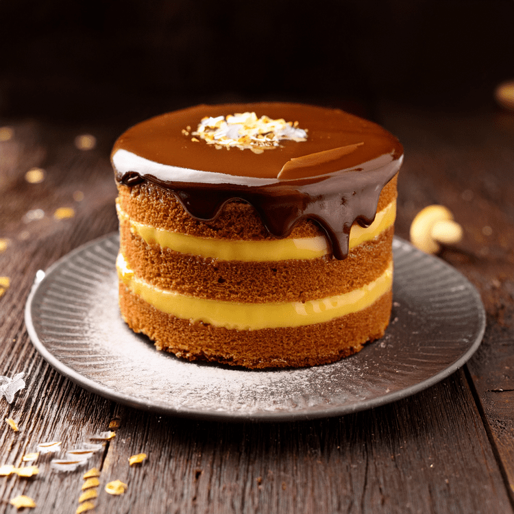 Keto Boston cream pie.