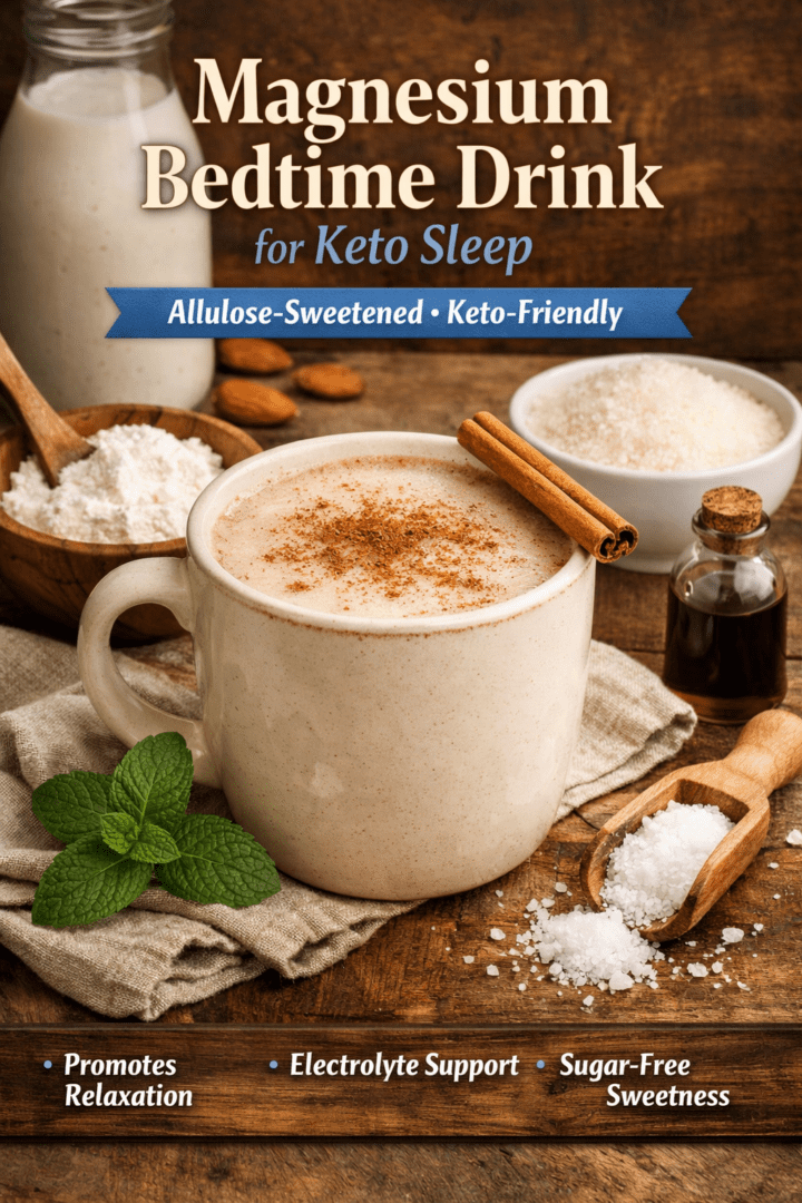 Magnesium Bedtime Drink for Keto Sleep (Allulose-Sweetened)