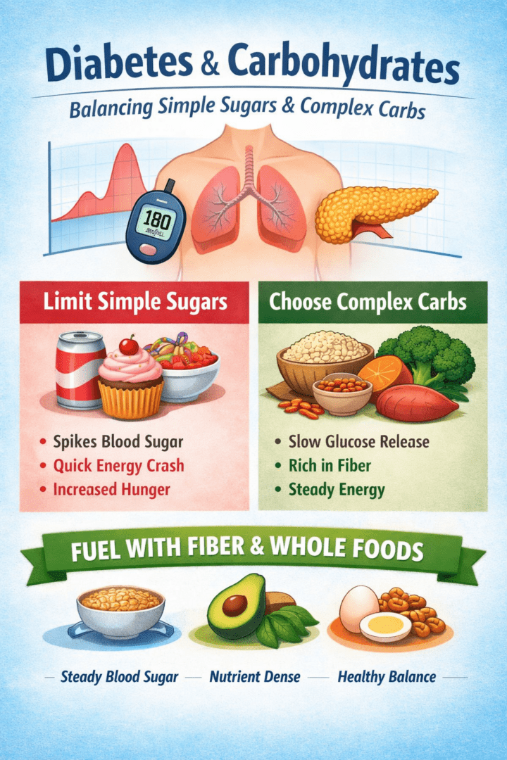Balancing sugars and carbs for health